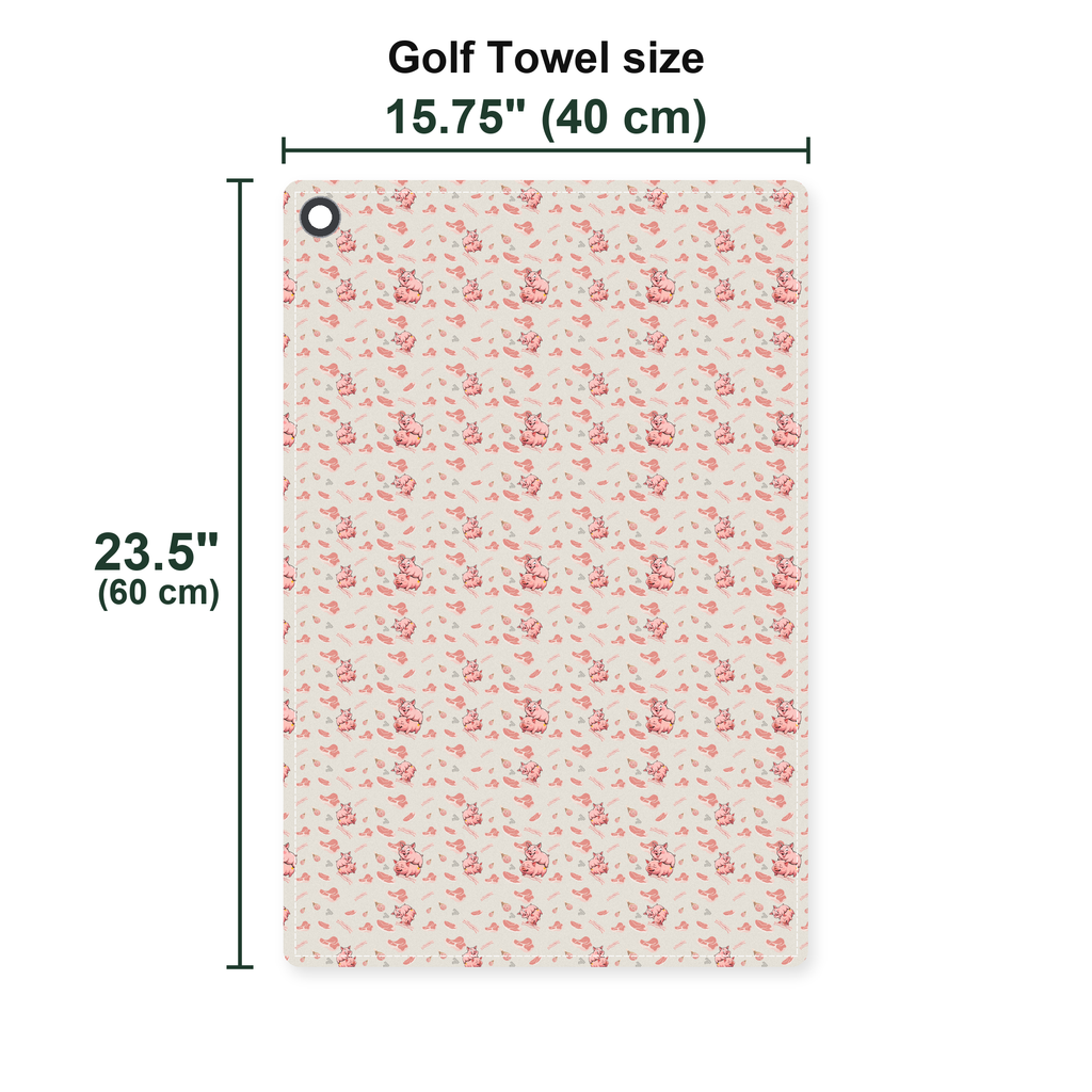 Makin Bacon Golf Towel - Size Chart
