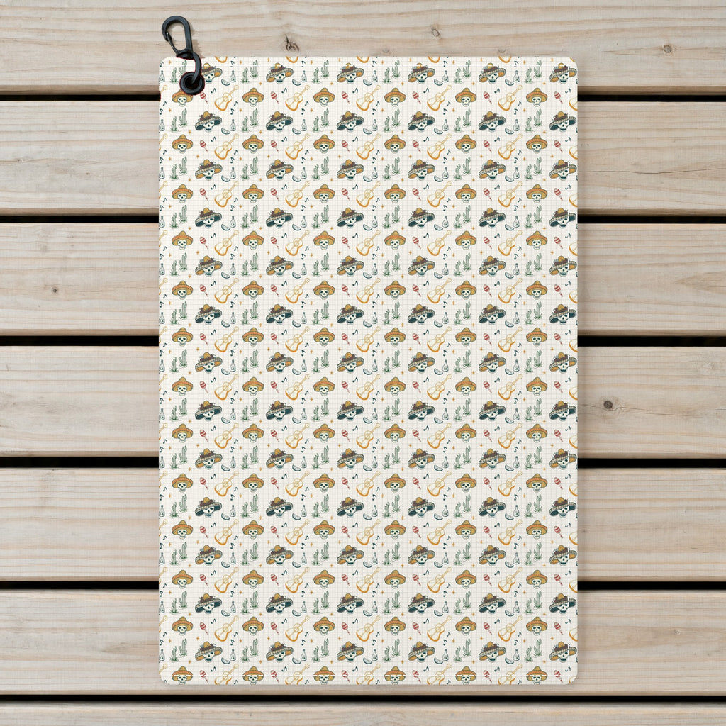 Mariachi Nights Golf Towel - Laid Flat