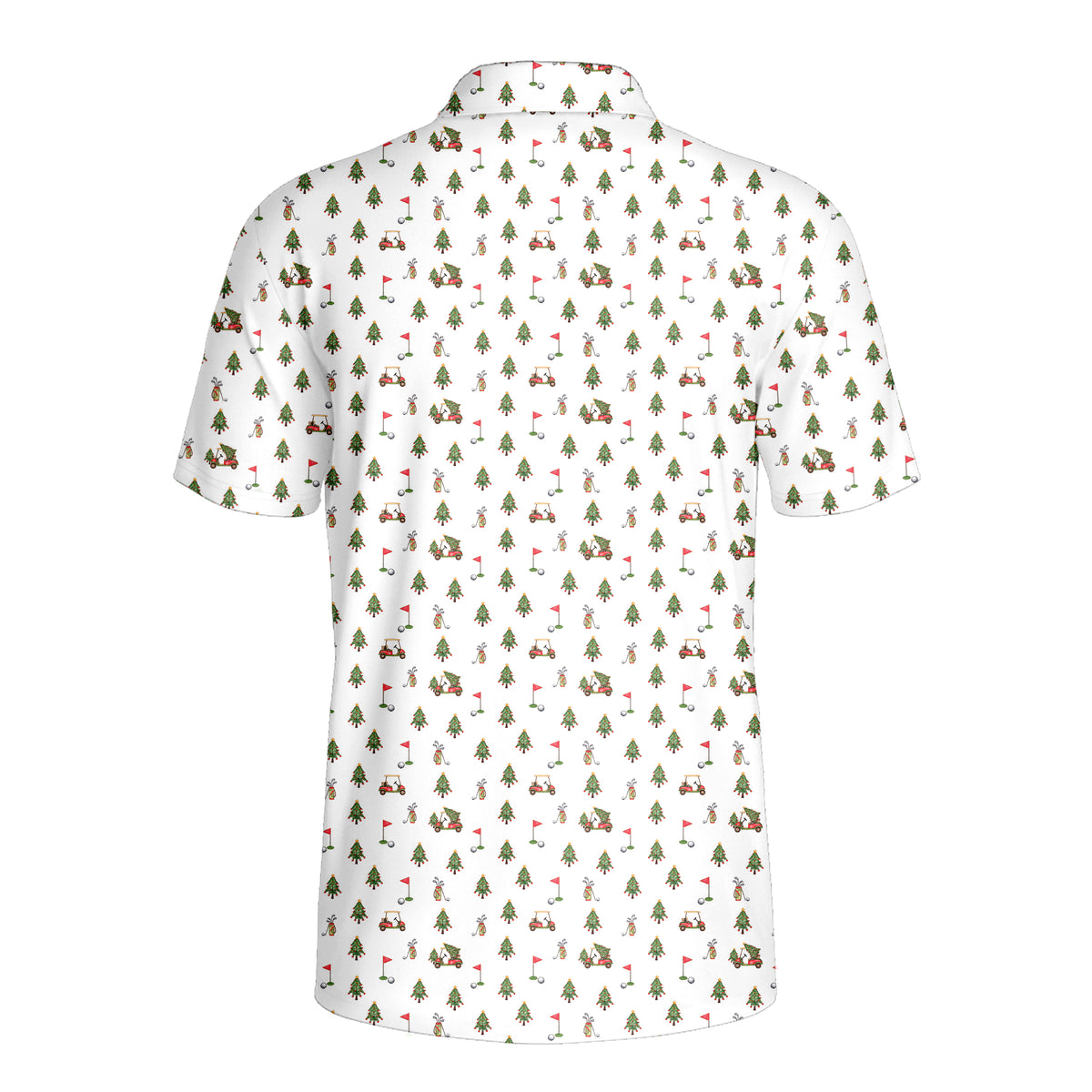 Merry Golfmas Polo Shirt For Men - Back