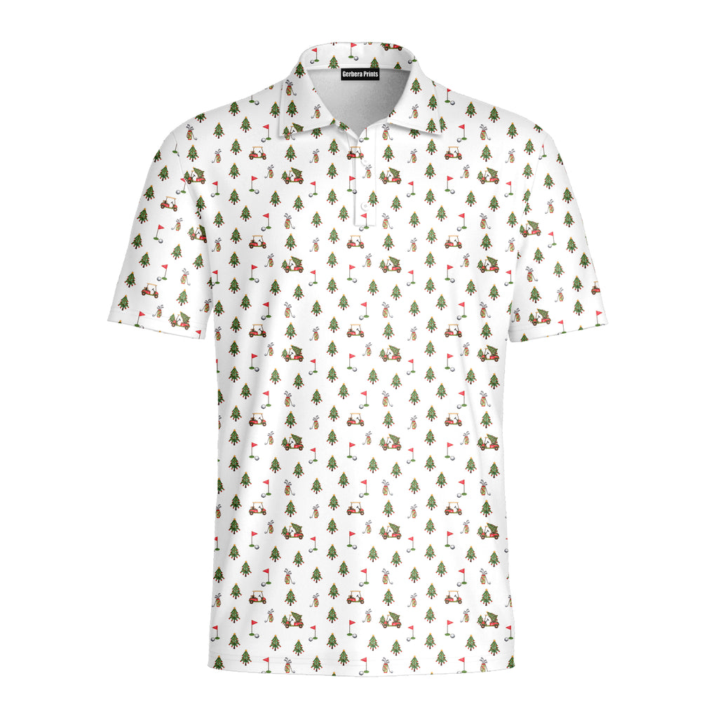 Merry Golfmas Polo Shirt For Men - Front