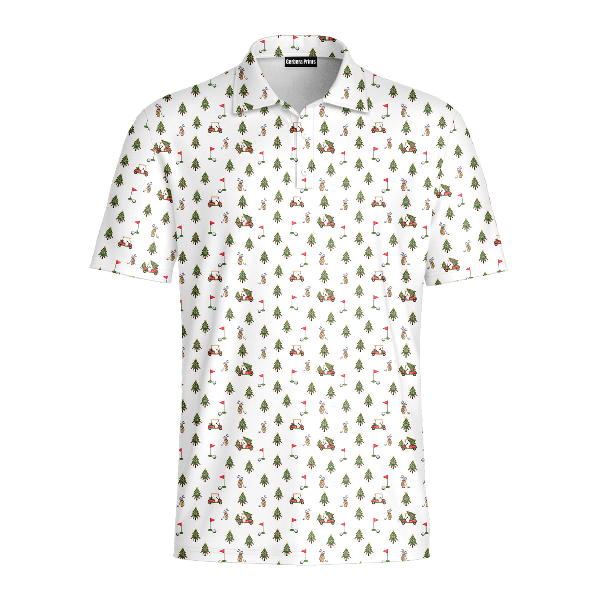 Merry Golfmas Polo Shirt For Men - Front