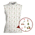 Merry Golfmas Women Sleeveless Polo Shirt - 1