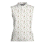 Merry Golfmas Women Sleeveless Polo Shirt - 2