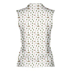 Merry Golfmas Women Sleeveless Polo Shirt - 3