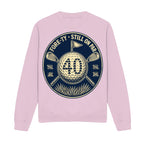Forty On Par Crewneck Sweatshirt - Front, Light Pink