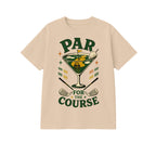 Par for the Course T-Shirt - Front, Sand