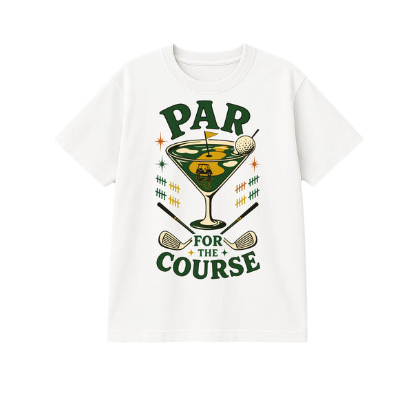 Par for the Course T-Shirt - Front, White