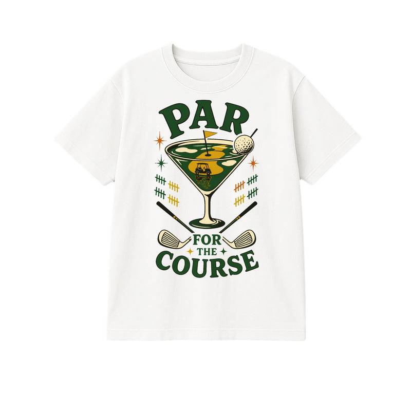 Par for the Course T-Shirt - Front, White