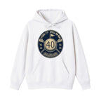 Forty On Par Hoodie - Front, White