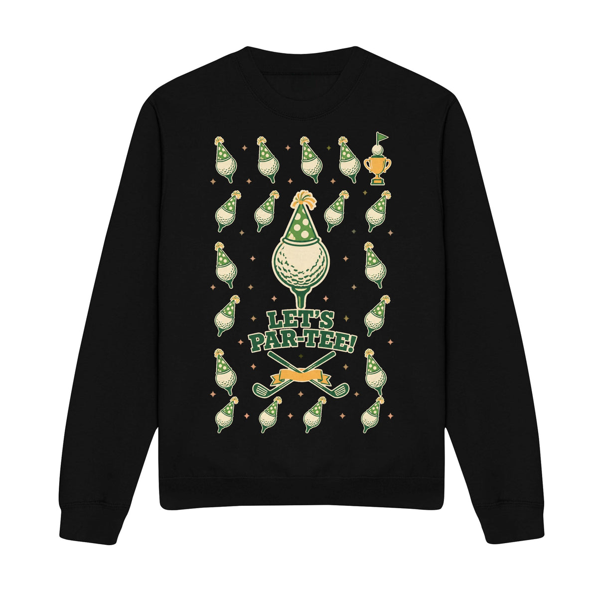 Par-Tee Ball Grid Crewneck Sweatshirt - Front