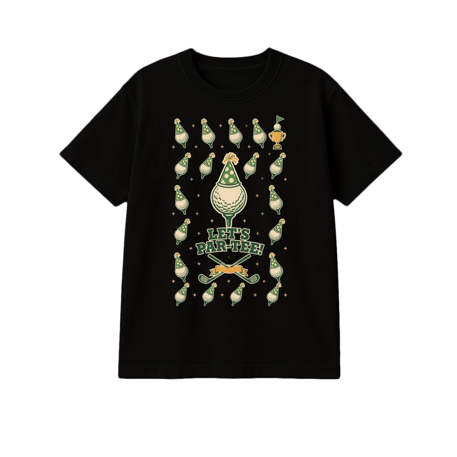 Front preview of Par-Tee Ball Grid T-Shirt with your name