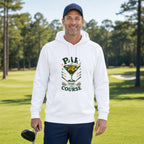 Par for the Course Hoodie - Men's Model Front on the Course, White