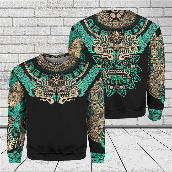 Mexico Aztec Quetzalcoatl Crewneck Sweatshirt