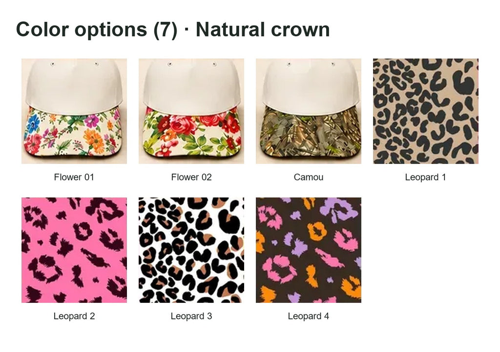 Corgi Golfer Winter Golf Floral & Leopard Brim Hat - Color Options