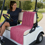 Mustache Rides Performance Full-Size Towel & Car Seat Cover - On a Golf Cart Seat