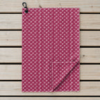 Mustache Rides Performance Golf Towel - Laid Flat