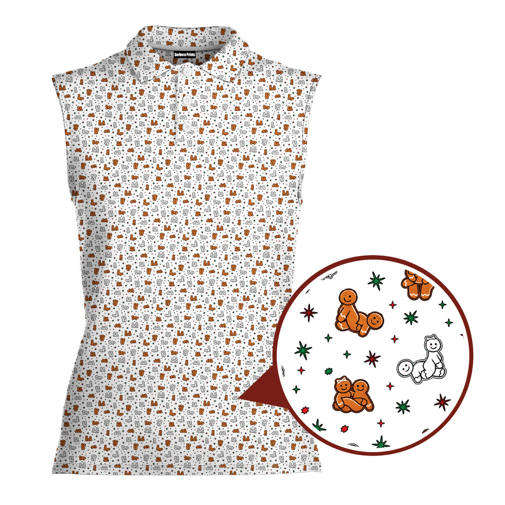 Naughty Cookies Women Sleeveless Polo Shirt - 1
