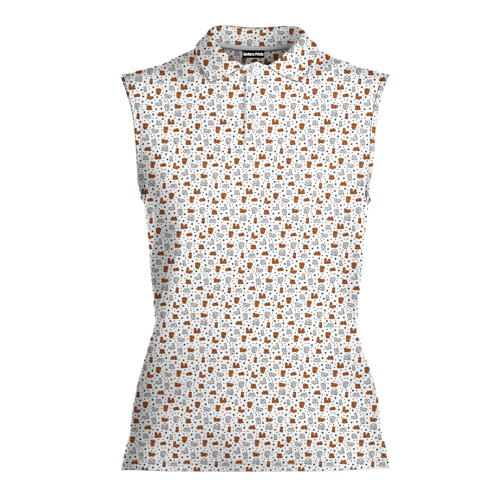 Naughty Cookies Women Sleeveless Polo Shirt - 2