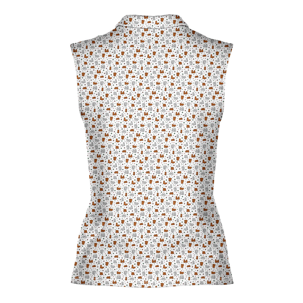 Naughty Cookies Women Sleeveless Polo Shirt - 3
