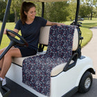Navy Paisley Full-Size Towel & Car Seat Cover - On a Golf Cart Seat