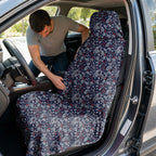 Navy Paisley Full-Size Towel & Car Seat Cover - In the Car