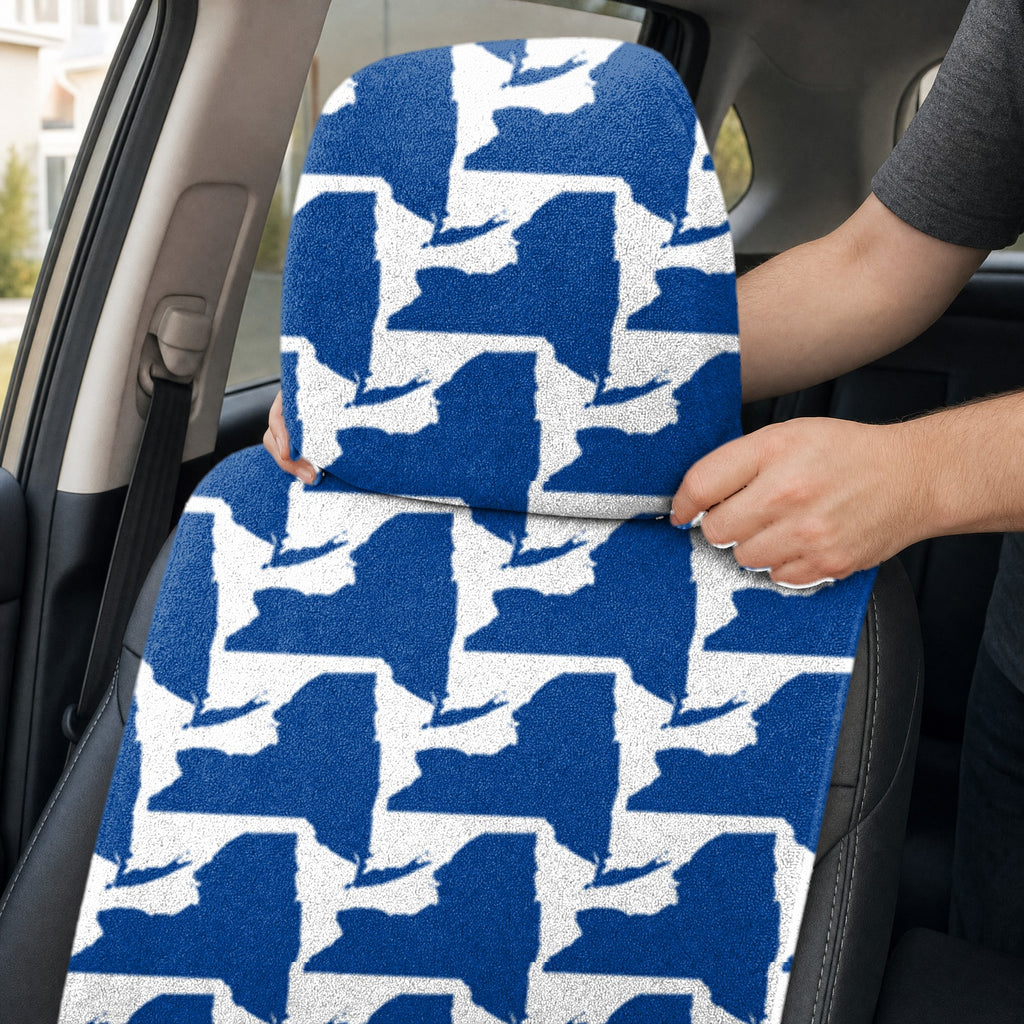 New York Polo Full-Size Towel & Car Seat Cover - Headrest Pocket