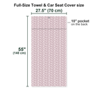 Outta Office Full-Size Towel & Car Seat Cover - Size Chart