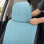 Palmetto Leaf Full-Size Towel & Car Seat Cover - Headrest Pocket