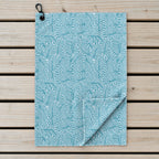 Palmetto Leaf Golf Towel - Laid Flat