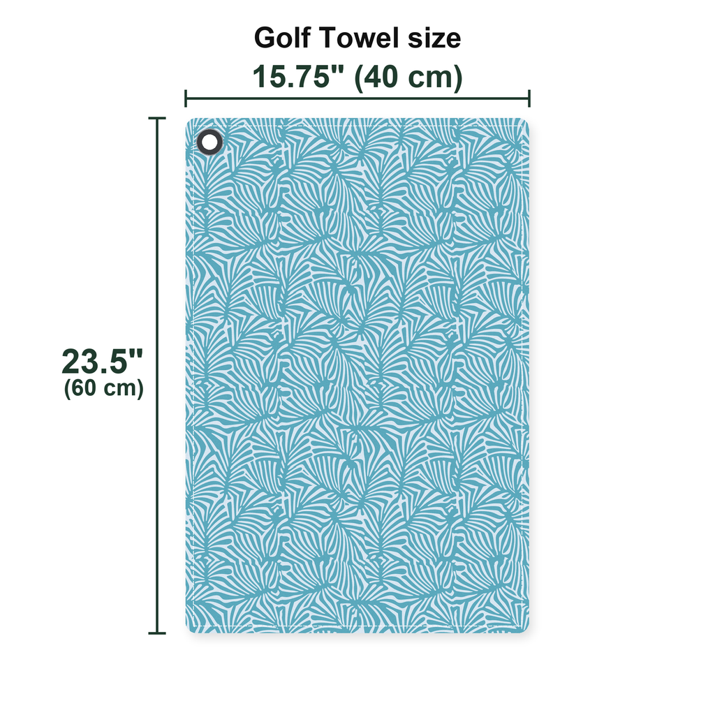 Palmetto Leaf Golf Towel - Size Chart