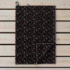 Palmetto Nights Golf Towel - Laid Flat