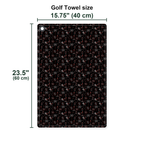 Palmetto Nights Golf Towel - Size Chart