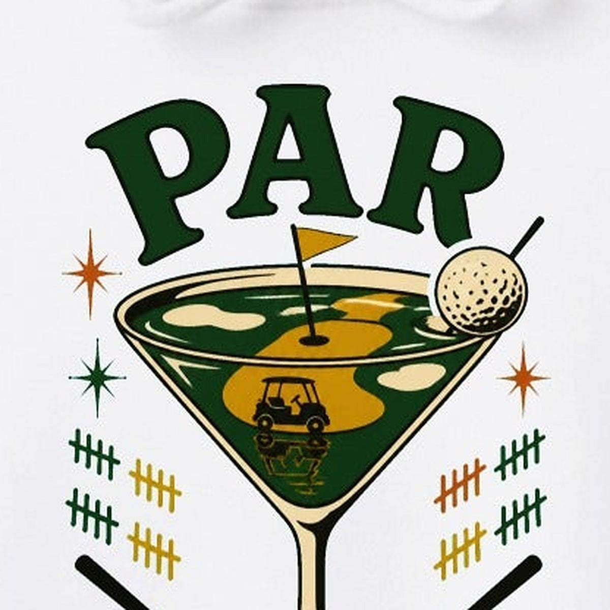 Par for the Course Hoodie - Detail Close-up