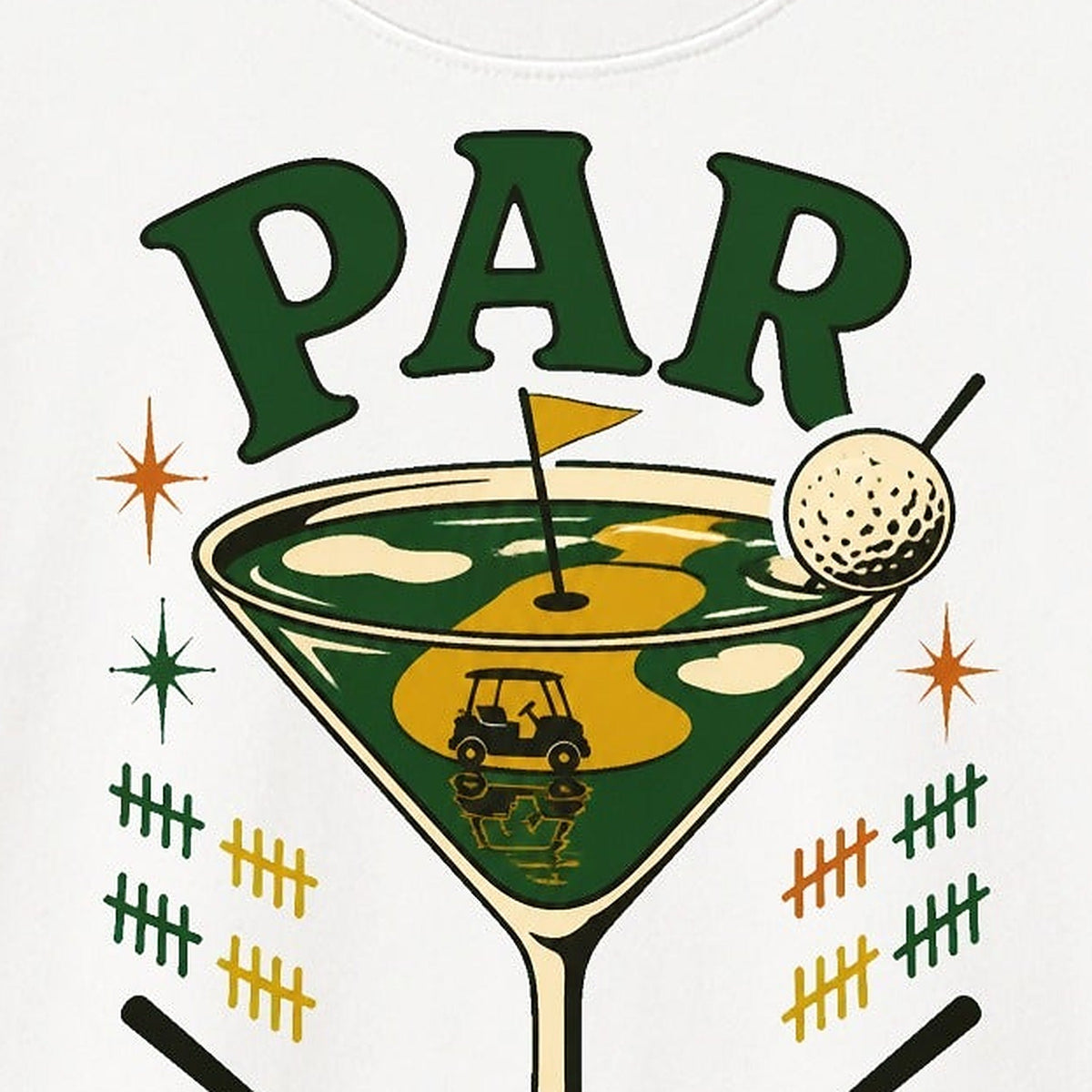 Par for the Course T-Shirt - Detail Close-up