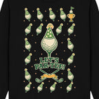 Par-Tee Ball Grid Crewneck Sweatshirt - Detail Close-up, Full Print