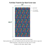 Parade Night Full-Size Towel & Car Seat Cover - Size Chart