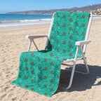 Parrot Drives Golf Cart Full-Size Towel & Car Seat Cover - On a Beach Chair