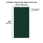 Patrick Starfish Full-Size Towel & Car Seat Cover - Size Chart