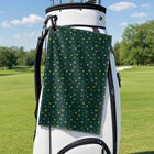 Patrick Starfish Golf Towel - Hanging on a Golf Bag