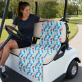 Patriotic Rocket Ice-Pop Full-Size Towel & Car Seat Cover - On a Golf Cart Seat