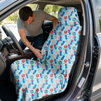 Patriotic Rocket Ice-Pop Full-Size Towel & Car Seat Cover - In the Car