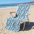 Patriotic Rocket Ice-Pop Full-Size Towel & Car Seat Cover - On a Beach Chair