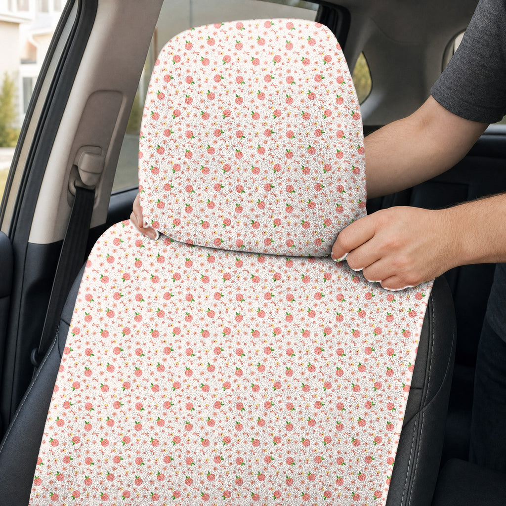 Peach State Full-Size Towel & Car Seat Cover - Headrest Pocket