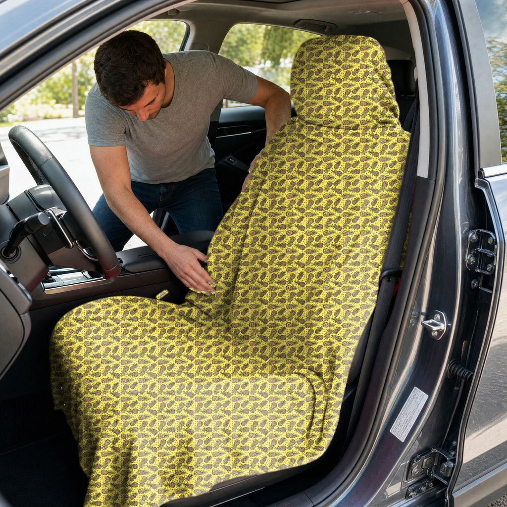 Pineapple Slut Full-Size Towel & Car Seat Cover - In the Car