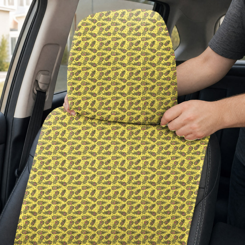 Pineapple Slut Full-Size Towel & Car Seat Cover - Headrest Pocket