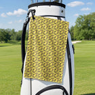 Pineapple Slut Golf Towel - Hanging on a Golf Bag