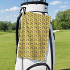 Pineapple Slut Golf Towel - Hanging on a Golf Bag