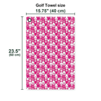 Pink Ribbon Golf Towel - Size Chart