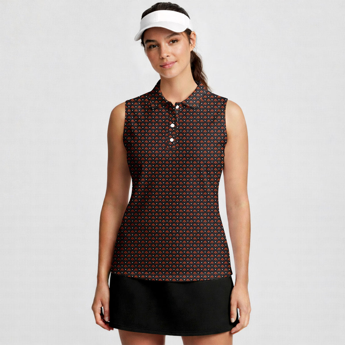 Pitch Perfect Women Sleeveless Polo Shirt - 4