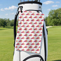 Pizza Slut Golf Towel - Hanging on a Golf Bag
